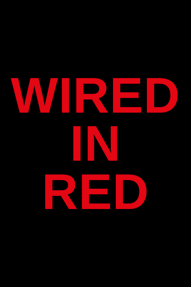 WIRED IN RED poster
